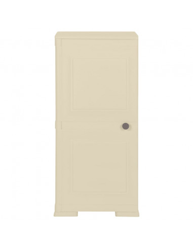 Armadietto in Plastica 40x43x85,5cm Effetto Legno Bianco Angora