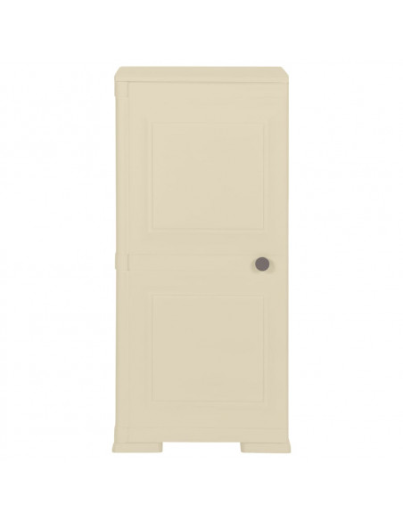 Armadietto in Plastica 40x43x85,5cm Effetto Legno Bianco Angora