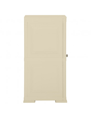 Armadietto in Plastica 40x43x85,5cm Effetto Legno Bianco Angora