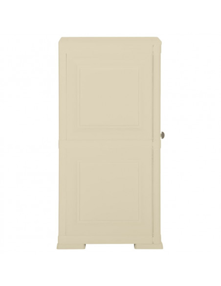 Armadietto in Plastica 40x43x85,5cm Effetto Legno Bianco Angora
