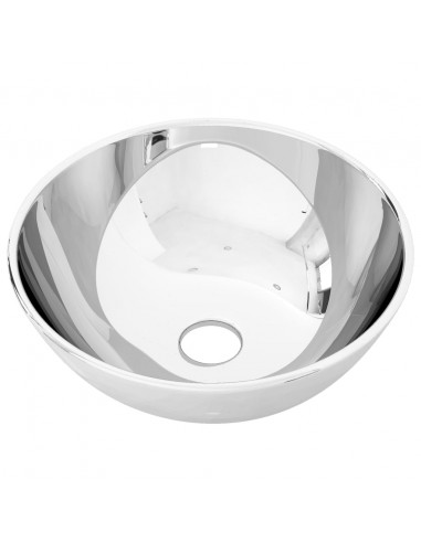 Lavandino 28x10 cm in Ceramica Argento