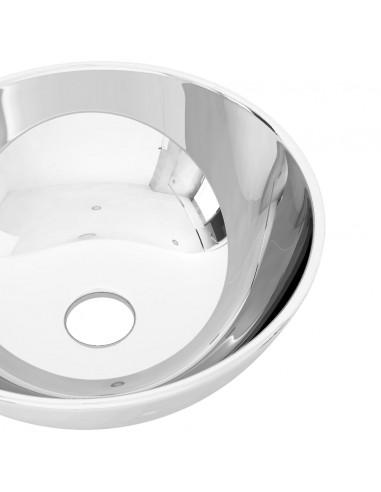 Lavandino 28x10 cm in Ceramica Argento