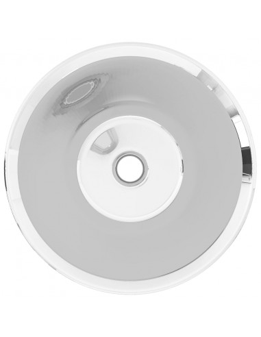 Lavandino 42x14 cm in Ceramica Argento