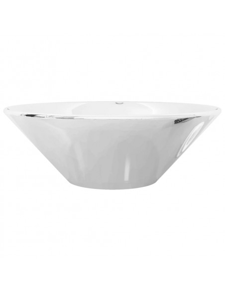 Lavandino 42x14 cm in Ceramica Argento