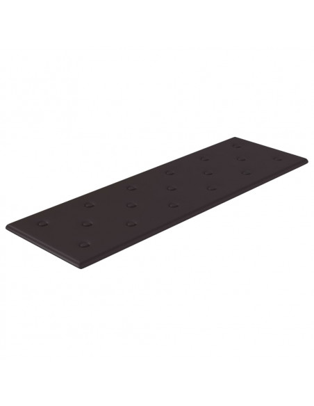 Pannelli Murali 12 pz Neri 90x30 cm in Similpelle 3,24 m²