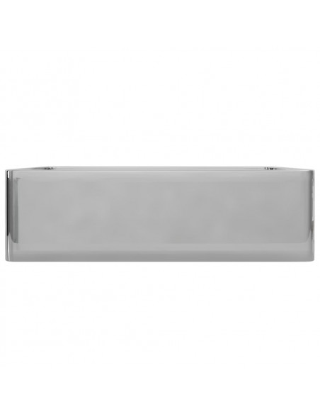 Lavandino 41x30x12 cm in Ceramica Argento