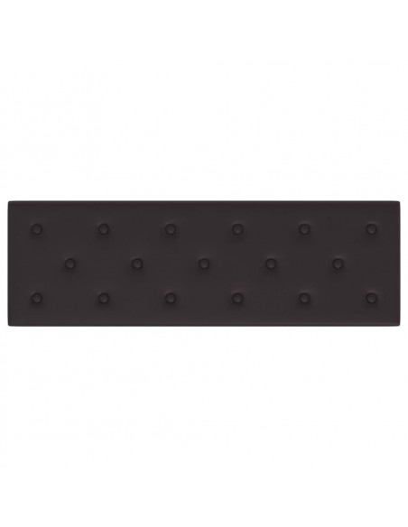 Pannelli Murali 12 pz Neri 90x30 cm in Similpelle 3,24 m²