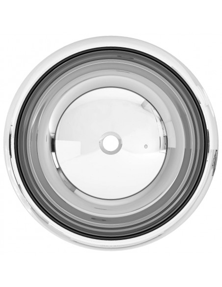 Lavandino 40x15 cm in Ceramica Argento