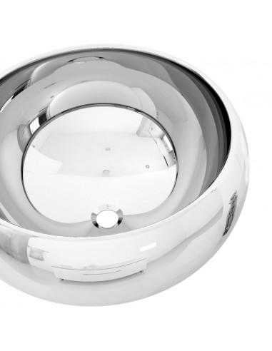 Lavandino 40x15 cm in Ceramica Argento