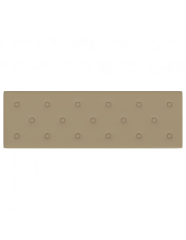 Pannelli Murali 12 pz Cappuccino 90x30 cm in Similpelle 3,24 m²