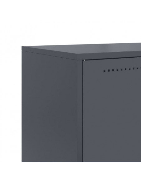 Credenza Antracite 68,5x38,5x123,5 cm in Acciaio