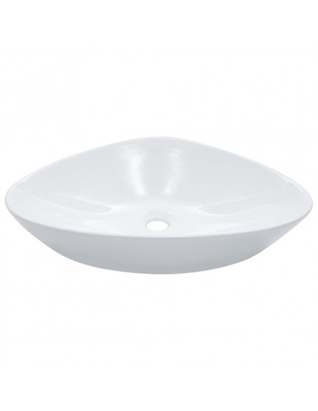 Lavandino 58,5x39x14 cm in Ceramica Bianco