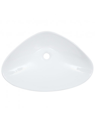 Lavandino 58,5x39x14 cm in Ceramica Bianco