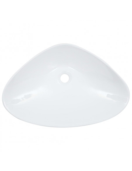 Lavandino 58,5x39x14 cm in Ceramica Bianco