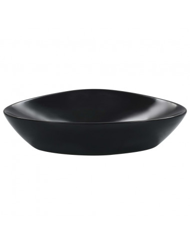 Lavandino 58,5x39x14 cm in Ceramica Nero