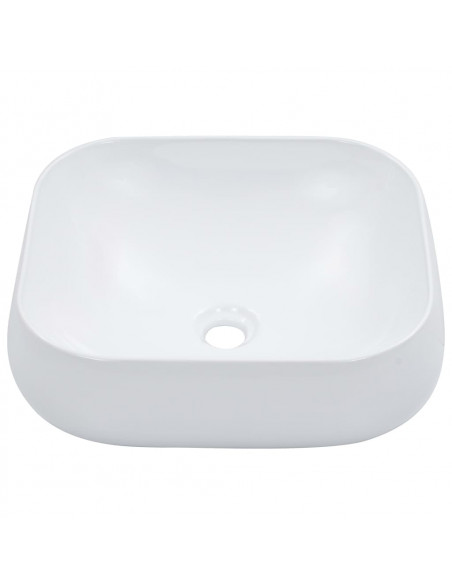 Lavandino 44,5x39,5x14,5 cm in Ceramica Bianco
