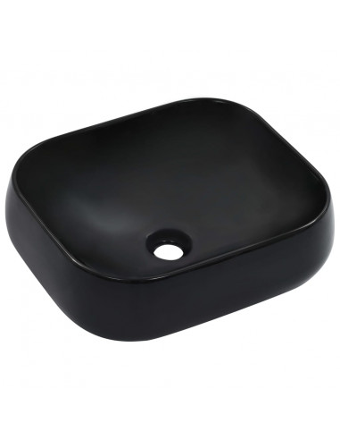 Lavandino 44,5x39,5x14,5 cm in Ceramica Nero