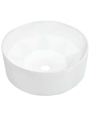 Lavandino 36x14 cm in Ceramica Bianco