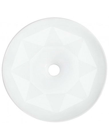 Lavandino 36x14 cm in Ceramica Bianco