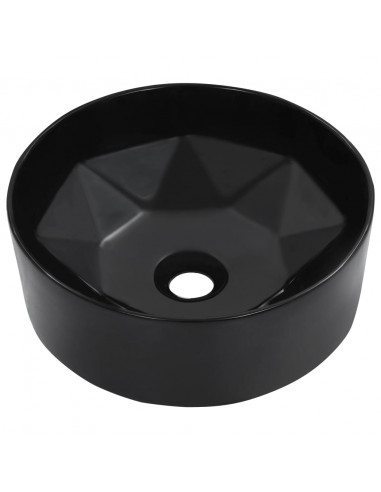 Lavandino 36x14 cm in Ceramica Nero