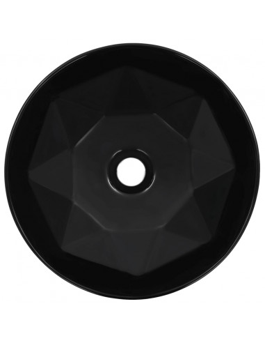 Lavandino 36x14 cm in Ceramica Nero