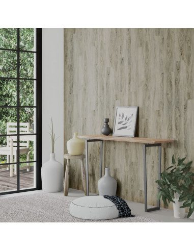 Pannelli da Parete Effetto Legno Grigio PVC 2,06 m²