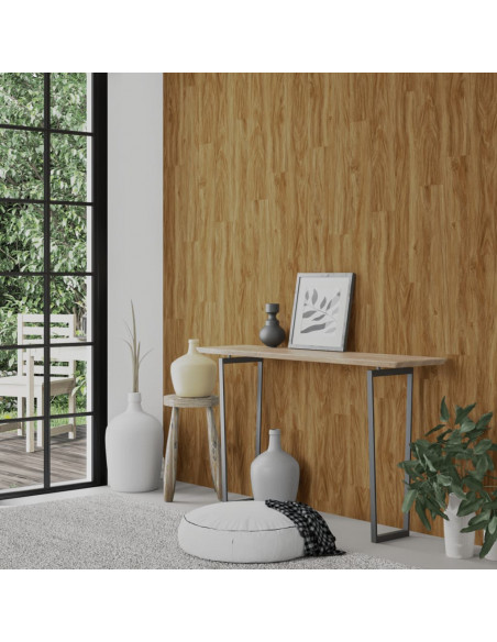 Pannelli da Parete Effetto Legno Marrone PVC 2,06 m²