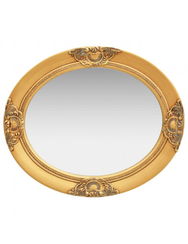Specchio da Parete Stile Barocco 50x60 cm Oro
