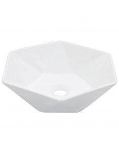 Lavandino 41x36,5x12 cm in Ceramica Bianco 2