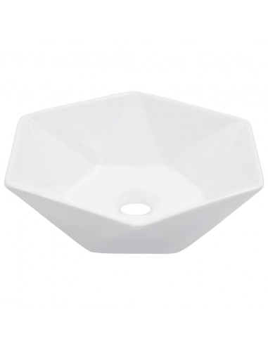 Lavandino 41x36,5x12 cm in Ceramica Bianco