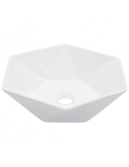 Lavandino 41x36,5x12 cm in Ceramica Bianco