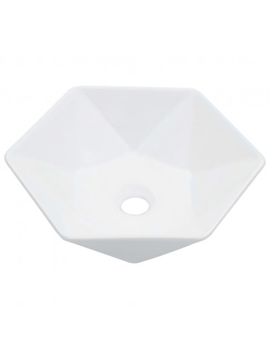 Lavandino 41x36,5x12 cm in Ceramica Bianco