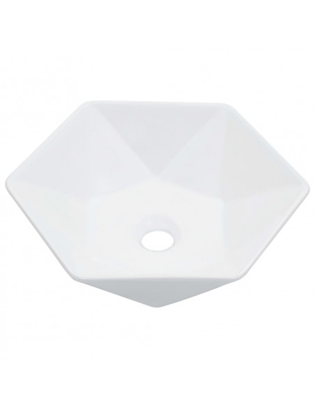 Lavandino 41x36,5x12 cm in Ceramica Bianco