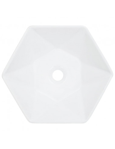 Lavandino 41x36,5x12 cm in Ceramica Bianco