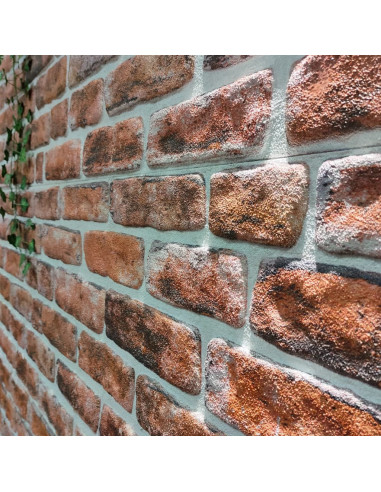 Pannelli Murali 3D con Mattoni Marrone Scuro 10 pz EPS