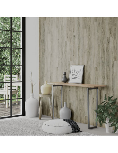 Pannelli da Parete Effetto Legno Grigio PVC 4,12 m²