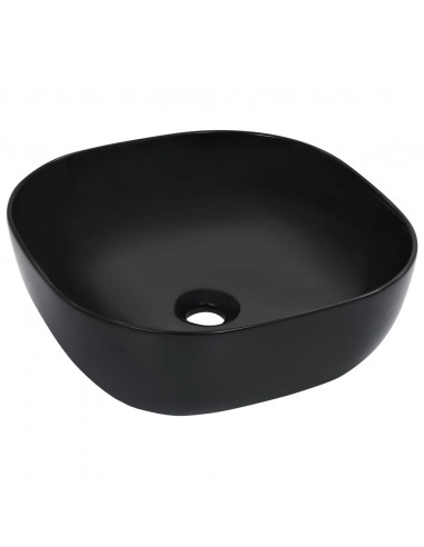 Lavandino 42,5x42,5x14,5 cm in Ceramica Nero