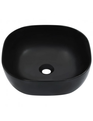 Lavandino 42,5x42,5x14,5 cm in Ceramica Nero