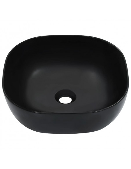 Lavandino 42,5x42,5x14,5 cm in Ceramica Nero