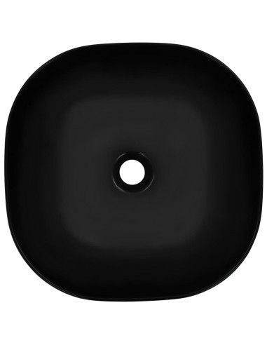 Lavandino 42,5x42,5x14,5 cm in Ceramica Nero