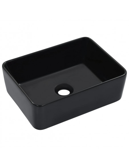 Lavandino 40x30x13 cm in Ceramica Nero