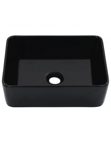 Lavandino 40x30x13 cm in Ceramica Nero