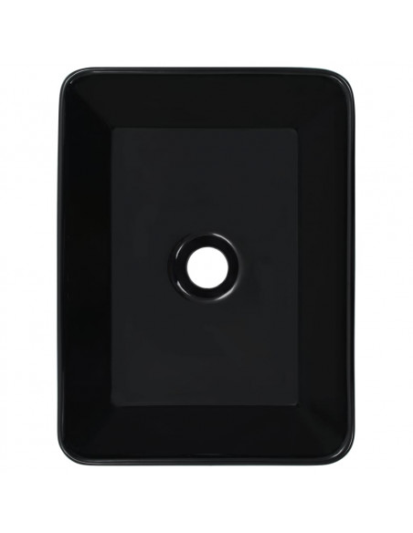 Lavandino 40x30x13 cm in Ceramica Nero