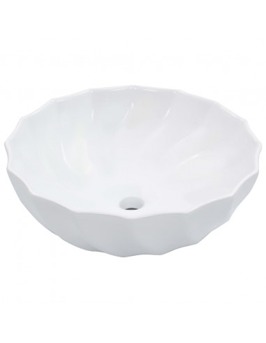 Lavandino 46x17 cm in Ceramica Bianco