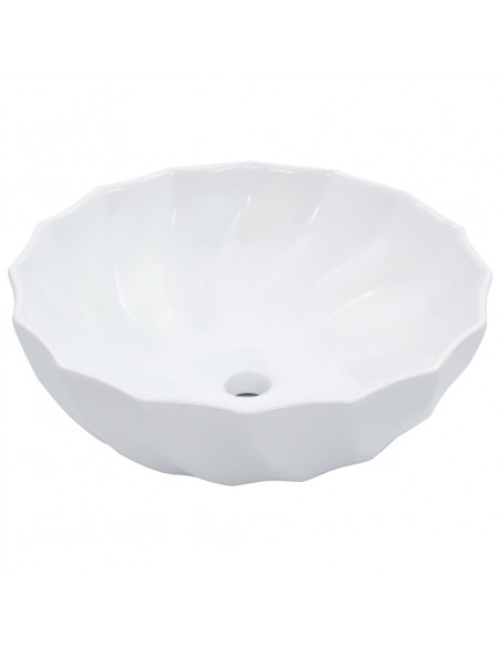 Lavandino 46x17 cm in Ceramica Bianco