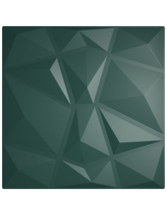 Pannelli Murali 24 pz Verdi 50x50 cm XPS 6 m² Diamante 2