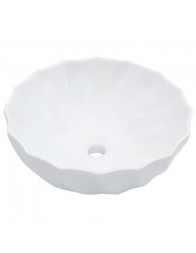 Lavandino 46x17 cm in Ceramica Bianco