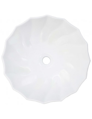 Lavandino 46x17 cm in Ceramica Bianco