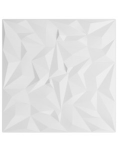 Pannelli Murali 24 pz Bianchi 50x50 cm XPS 6 m² Ametista 2