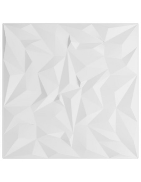 Pannelli Murali 24 pz Bianchi 50x50 cm XPS 6 m² Ametista